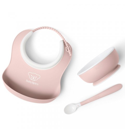 BabyBjorn - zestaw do karmienia 3 szt | Powder Pink