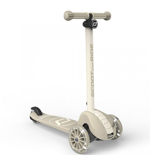 Scoot and Ride Highwaykick 3S - Hulajnoga składana ze świecącymi kółkami 3+ | Ash