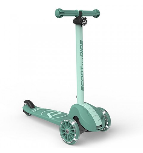 Scoot and Ride Highwaykick 3S - Hulajnoga składana ze świecącymi kółkami 3+ | Forest